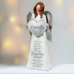 Personalised ‘Guardian Angel’ Memorial Angel Ornament 7 Personalised ‘Guardian Angel’ Memorial Angel Ornament -Campus Gifts Sales p011393 3 1