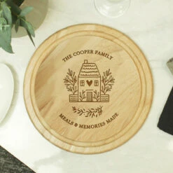 Personalised HOME Round Chopping Board 11 Personalised HOME Round Chopping Board -Campus Gifts Sales p011508 pmc personalised home round chopping board 6