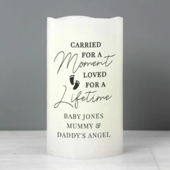 Personalised Carried For A Moment LED Candle -Campus Gifts Sales p0409d95 personalised carried for a moment led candle 3