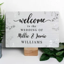Campus Gifts Sales 50 Personalised Welcome Metal Sign