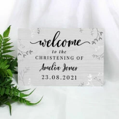 Personalised Welcome Metal Sign -Campus Gifts Sales p0804a64 personalised welcome metal sign 3