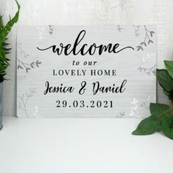 Personalised Welcome Metal Sign -Campus Gifts Sales p0804a64 personalised welcome metal sign 4
