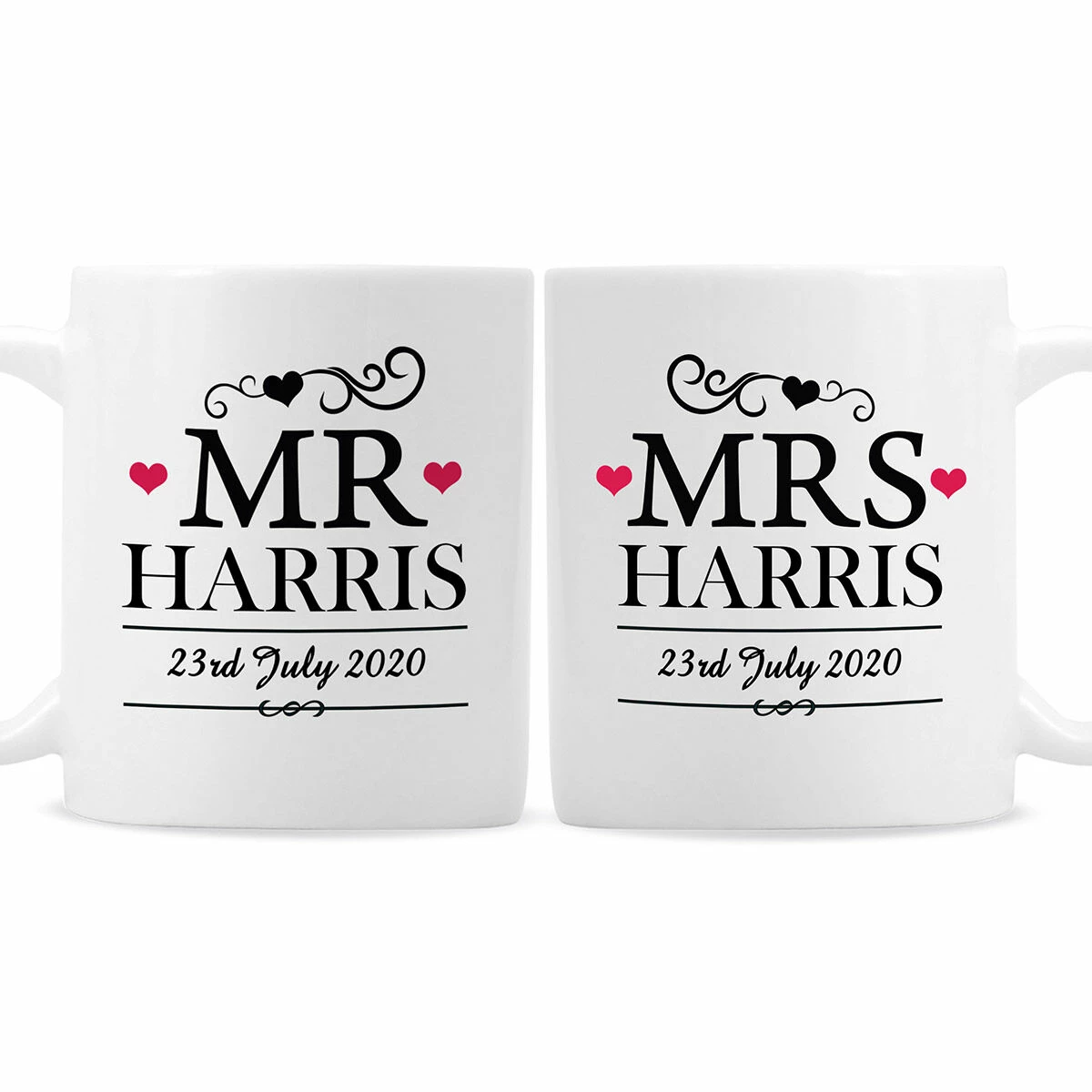 Personalised Mr & Mrs Mug Set 5 Personalised Mr & Mrs Mug Set - Image 3
