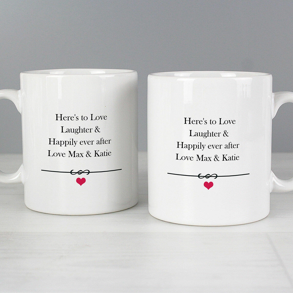 Personalised Mr & Mrs Mug Set 4 Personalised Mr & Mrs Mug Set - Image 2