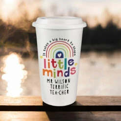 Personalised Teacher ‘Shape Little Minds’ Travel Mug -Campus Gifts Sales p0813b74 5