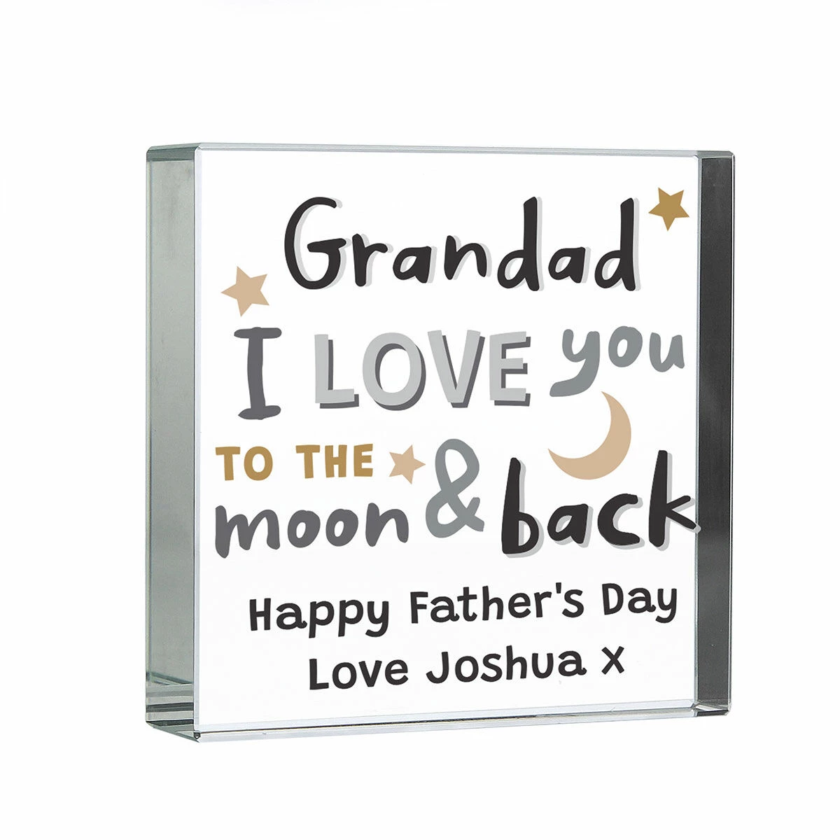 Personalised To The Moon And Back Large Crystal Token 6 Personalised To The Moon And Back Large Crystal Token - Image 4