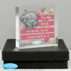 Me To You Personalised Floral Large Crystal Token 8 Me To You Personalised Floral Large Crystal Token -Campus Gifts Sales p1007e11 personalised me to you floral large crystal token 3