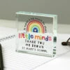 Personalised Teacher ‘Shape Little Minds’ Crystal Token -Campus Gifts Sales p1007e27 1