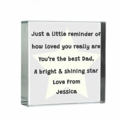 Personalised ‘Star Poem’ Large Crystal Token -Campus Gifts Sales p100d72 personalised star poem large crystal token 2