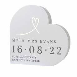 Personalised Free Text Free Standing Heart Ornament -Campus Gifts Sales p1011f49 pmc personalised free text free standing heart ornament 5