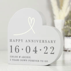 Personalised Free Text Free Standing Heart Ornament -Campus Gifts Sales p1011f49 pmc personalised free text free standing heart ornament 6