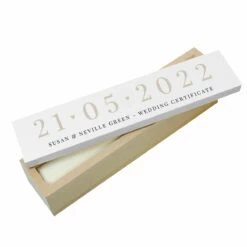 Personalised Big Date Wooden Certificate Holder -Campus Gifts Sales p1011g04 pmc personalised big date wooden certificate holder 5