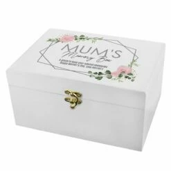 Personalised Abstract Rose White Wooden Keepsake Box -Campus Gifts Sales p1014b45 pmc personalised abstract rose white wooden keepsake box 1