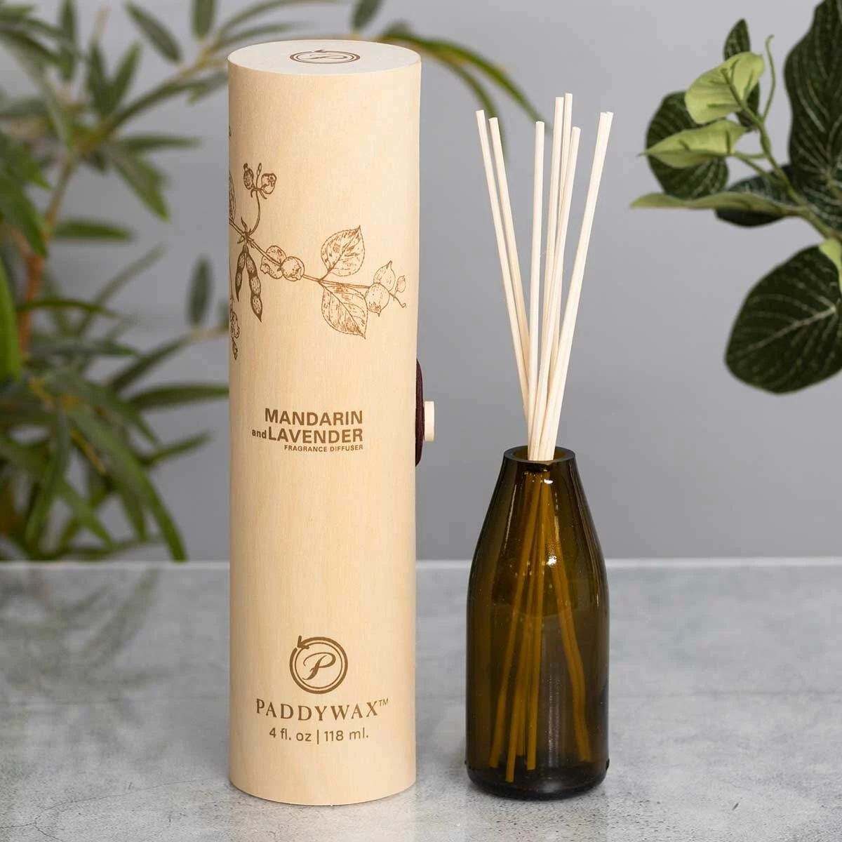 Paddywax Eco Mandarin And Lavender Green Reed Diffuser 4 Paddywax Eco Mandarin And Lavender Green Reed Diffuser - Image 2