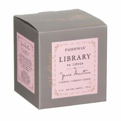 Paddywax Library 170g Jane Austen Boxed Soy Candle -Campus Gifts Sales paddywax gl02eu library candle 3