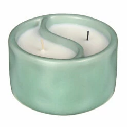 Paddywax Yin Yang 311g Green Tea & Aloe Ceramic Soy Candle