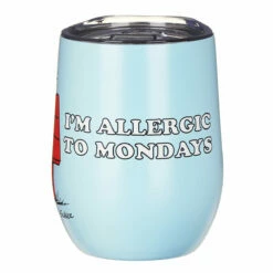 House Of Disaster Peanuts ‘I’m Allergic To Mondays’ Travel Tumbler -Campus Gifts Sales peacupmo house of disaster peanuts im allergic to mondays travel tumbler 04