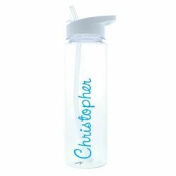 Personalised Island Water Bottle With Blue Text 11 Personalised Island Water Bottle With Blue Text -Campus Gifts Sales peronalised memento company p103212 blue island water bottle 2