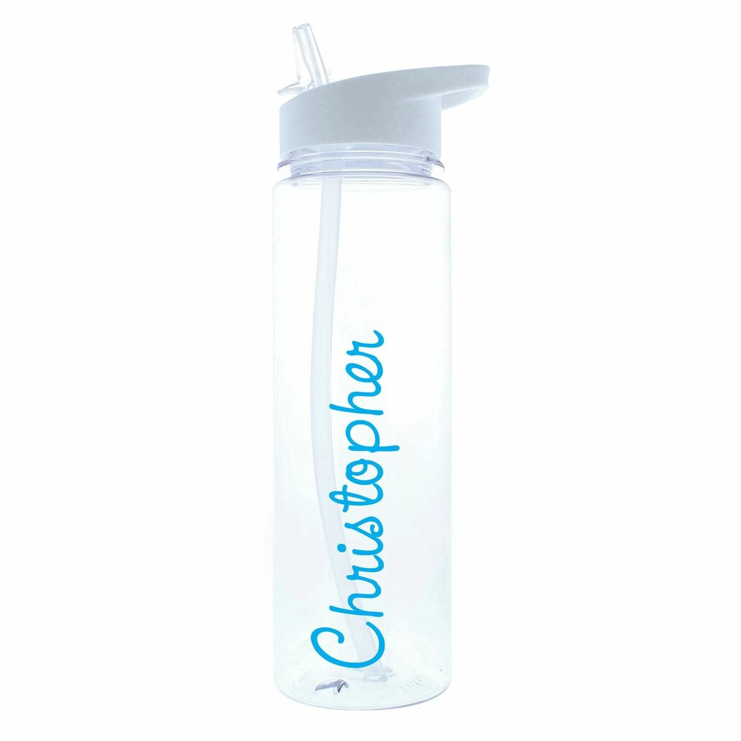 Personalised Island Water Bottle With Blue Text 7 Personalised Island Water Bottle With Blue Text - Image 5