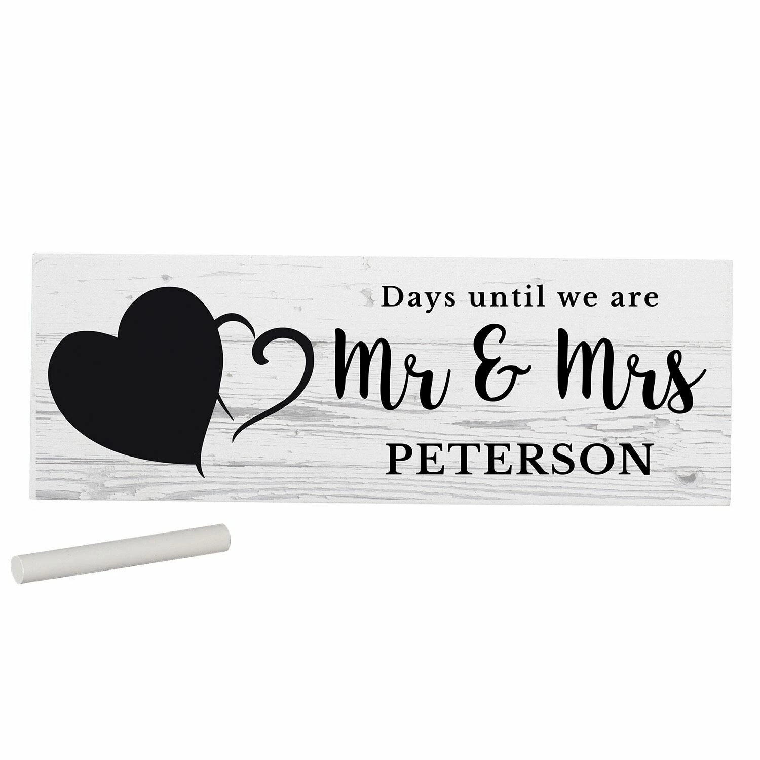Personalised Rustic Countdown Wooden Block Sign 9 Personalised Rustic Countdown Wooden Block Sign - Image 7