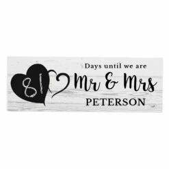 Personalised Rustic Countdown Wooden Block Sign 14 Personalised Rustic Countdown Wooden Block Sign -Campus Gifts Sales personalised memento company p1011d53 rustic chalk countdown wooden block sign 5
