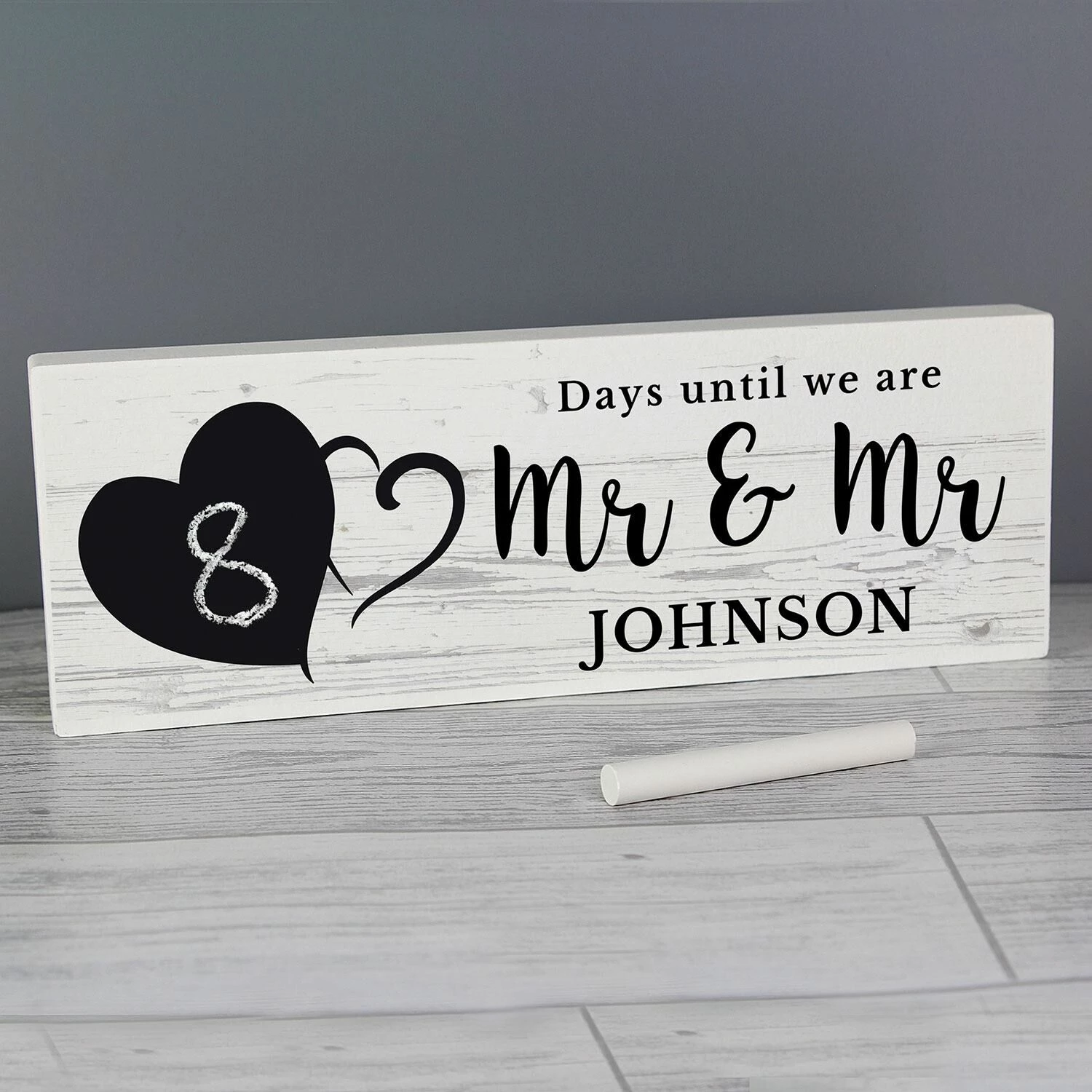 Personalised Rustic Countdown Wooden Block Sign 7 Personalised Rustic Countdown Wooden Block Sign - Image 5