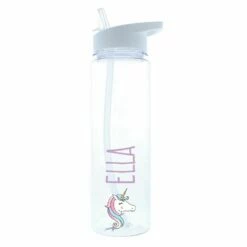 Personalised Unicorn Water Bottle -Campus Gifts Sales personalised memento company p103207 unicorn water bottle 2