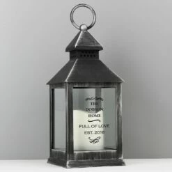 Personalised Antique Scroll Rustic Black Lantern 9 Personalised Antique Scroll Rustic Black Lantern -Campus Gifts Sales pmc p1007c18 black lantern 3