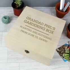 Campus Gifts Sales 36 Personalised Large Wooden Keepsake Box
