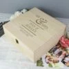 Personalised Mr & Mrs Large Wooden Keepsake Box