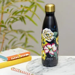 Joules Cambridge Floral Insulated Water Bottle -Campus Gifts Sales portico jls1904 joules cambridge floral metal water bottle lifestyle