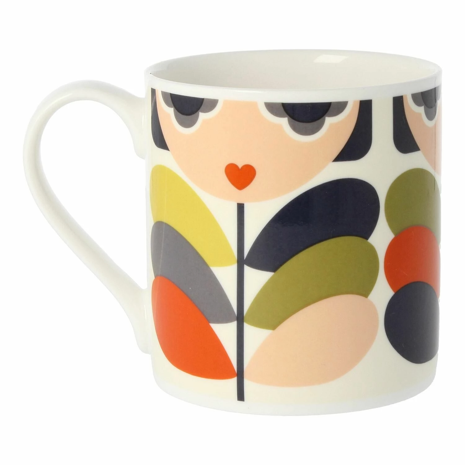 Orla Kiely Lady Stem Multi Large Mug 5 Orla Kiely Lady Stem Multi Large Mug - Image 3