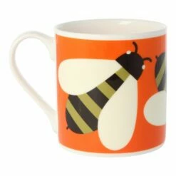 Orla Kiely Busy Bee Orange Large Mug -Campus Gifts Sales qok134c