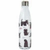Eco Chic White Scatty Scotty Dogs 500ml Thermal Drinks Bottle -Campus Gifts Sales t16wt eco chic thermal bottle 1
