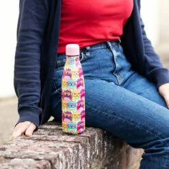 Eco Chic Cats With Glasses 500ml Thermal Drinks Bottle -Campus Gifts Sales t38 eco chic cats with glasses 50ml thermal drinks bottle lifestyle