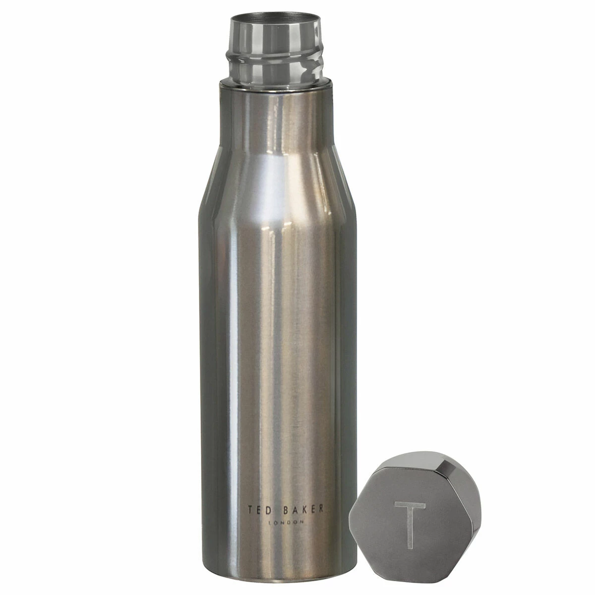 Ted Baker BOTMAN Shiny Silver Water Bottle 3 Ted Baker BOTMAN Shiny Silver Water Bottle