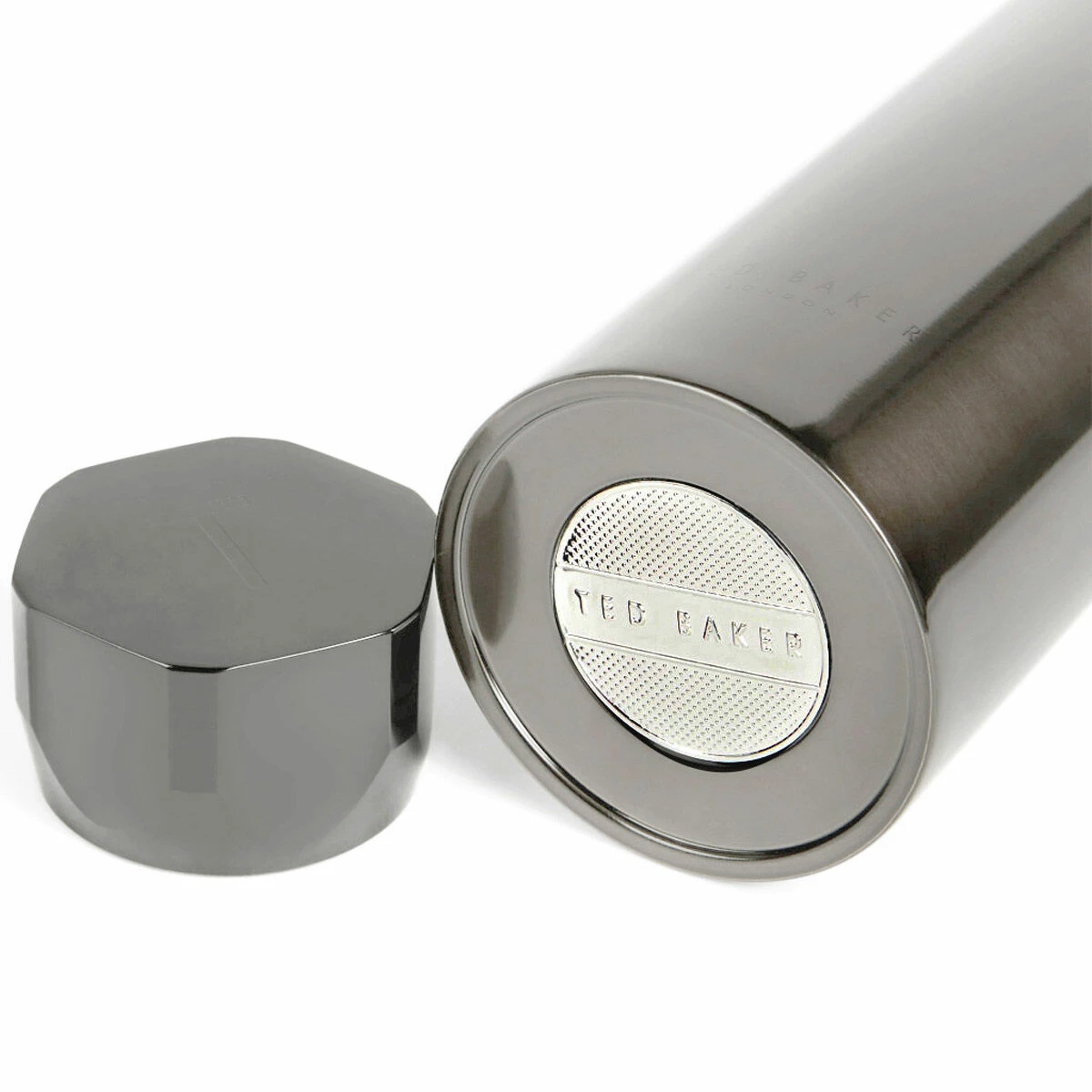Ted Baker BOTMAN Shiny Silver Water Bottle 6 Ted Baker BOTMAN Shiny Silver Water Bottle - Image 4