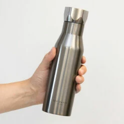 Ted Baker BOTMAN Shiny Silver Water Bottle 8 Ted Baker BOTMAN Shiny Silver Water Bottle -Campus Gifts Sales ted baker botman 259724 silver shiny silver water bottle lifestyle