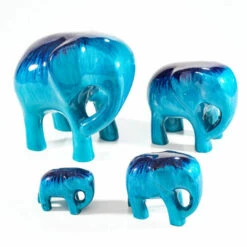 Tilnar Art Aluminark Brushed Aqua Extra Large Elephant -Campus Gifts Sales tilnar art aluminark brushed aqua elephant group