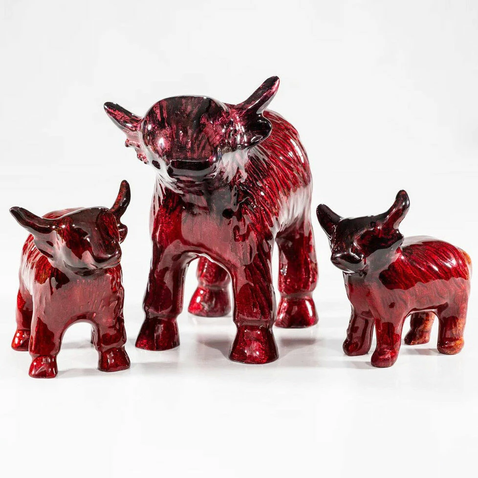 Tilnar Art Aluminark Brushed Red Extra Large Highland Cow 6 Tilnar Art Aluminark Brushed Red Extra Large Highland Cow - Image 4