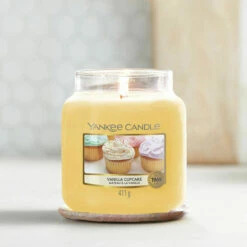 Yankee Candle Vanilla Cupcake Medium Jar Candle 5 Yankee Candle Vanilla Cupcake Medium Jar Candle -Campus Gifts Sales vanilla cupcake medium jar