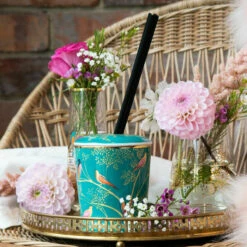 Sara Miller Chelsea Green Mandarin, Tuberose And Wild Musk 200ml Reed Diffuser -Campus Gifts Sales wax lyrical sm2202 sara miller chelsea green 200ml reed diffuser lifestyle 1