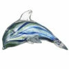 Widdop & Co Objets D’Art Blue & Green Dolphin Glass Figurine 1 Widdop & Co Objets D’Art Blue & Green Dolphin Glass Figurine -Campus Gifts Sales widdop co 60294 objets d art blue and green dolphin glass figurine