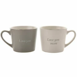 Widdop & Co Amore ‘Love You & Love You More’ Boxed Set Of 2 Mugs