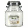 Yankee Candle Fluffy Towels Medium Jar Candle -Campus Gifts Sales yankee candle 1205377e medium jar fluffy towels