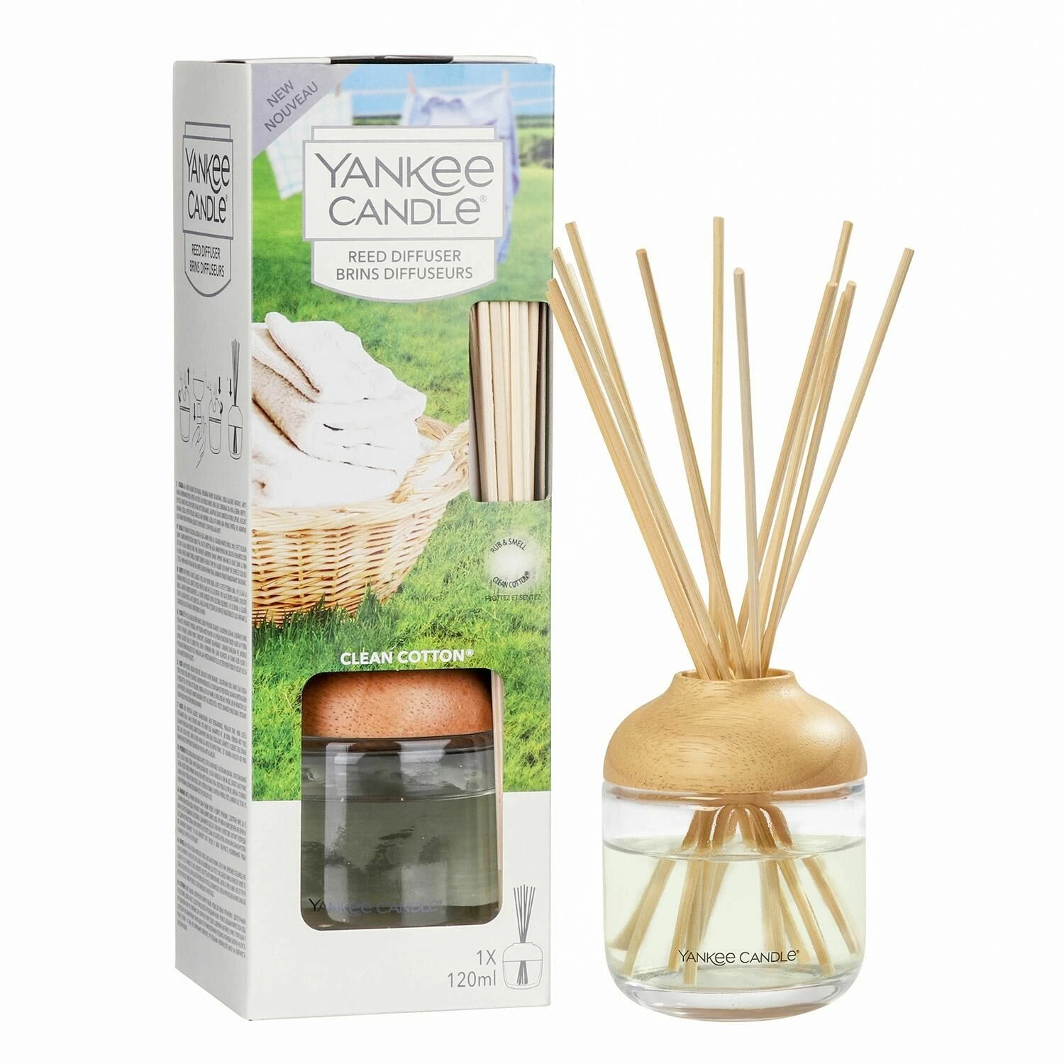Yankee Candle Clean Cotton Reed Diffuser 3 Yankee Candle Clean Cotton Reed Diffuser