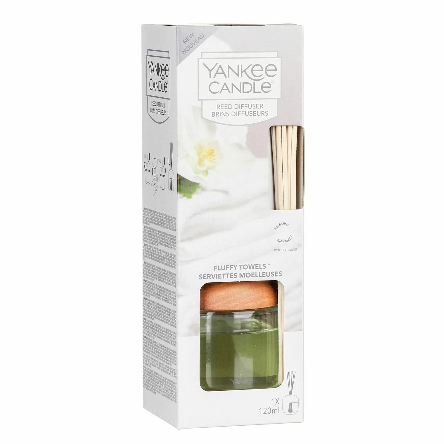 Yankee Candle Fluffy Towels Reed Diffuser 4 Yankee Candle Fluffy Towels Reed Diffuser - Image 2