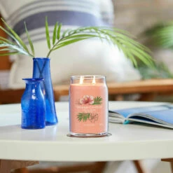 Yankee Candle Tropical Breeze Signature Large Jar Candle -Campus Gifts Sales yankee candle 1629985e tropical breeze signature large jar candle lifestyle 2