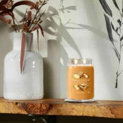 Yankee Candle Spiced Banana Bread Signature Large Jar Candle -Campus Gifts Sales yankee candle 1629991e spiced banana bread signature large jar candle lifestyle 1