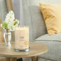 Yankee Candle Vanilla Cupcake Signature Large Tumbler Candle -Campus Gifts Sales yankee candle 1630037e vanilla cupcake signature large tumbler candle lifestyle 1